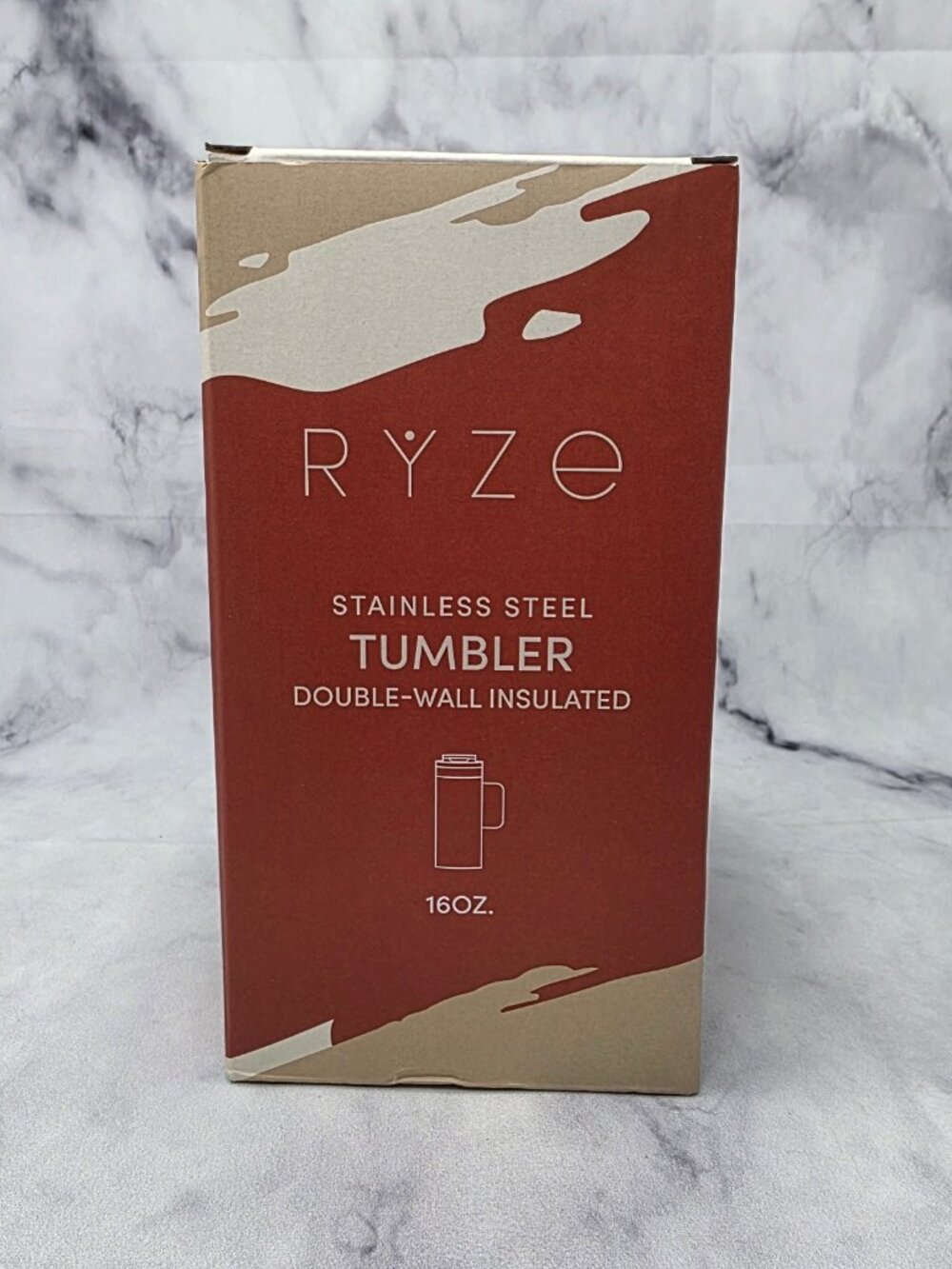 Ryze Mushroom Coffee Stainless Steel Tumbler Double Wall Insulated 16oz
